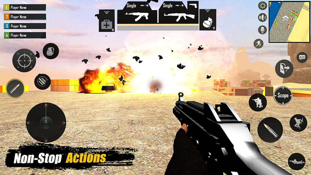 Player Battleground Survival Offline Shooting Game APK para